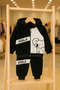 Koala Embroidery Detailed Plush Children's Suit with Pockets