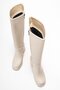 Women's Platform Sole Boots Beige Skin - 5