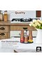 Premium Stainless Steel Spice Organizing Jars Set of 4 with Rotating Stand - 3