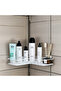 Single Large Bathroom Shelf |   L Design Bathroom Organizer |   Adhesive Multi-Purpose Corner Shelf |   Organizer - 4