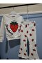 Girl's Suit with Strawberry Details - 2