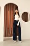 Navy Blue Women's Comfortable Fit Knitwear Pants Size 36/38 .25701