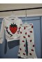 Girl's Suit with Strawberry Details - 5
