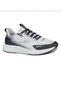 32507 Men's Gray Black Detail Lace-Up Memory Sole Walking Sports Shoes - 5