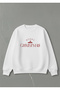 New Year Concept Oversized Crew Neck Sweatshirt Happy New Year Print - 2