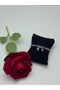 Steel Letter and Clover Detailed Bracelet Christmas Gift with Non-Fading Rose - 3