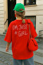 I'M Just Girl Printed Oversized T-Shirt