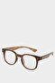 Women's Square Patterned Glasses G5235Axns - 2