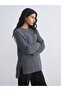 Lcw Modest Anthracite Crew Neck Women's Knitwear Tunic