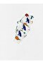 Boys' 100% Cotton White Dinosaurs Patterned Long Sleeve Winter Pajama Set - 6