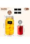 Airtight Glass Canister Set of 3, 78oz Square - 2