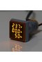 3 In 1 Digital Indicator with LED: Voltmeter, Ammeter, Frequency, Red - 2