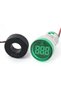 Digital Panel Ammeter, 220V, Diameter 22mm, Green - 3