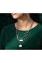 3-Piece Women's Necklace Set – Silver Chain with Ceramic Fish and Bead Detail - 3