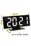 Ceas de cameră modern cu LED alb, alarmă - 2