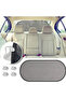 Car Rear Window Sunshade Curtain – Foldable Car Sunscreen Curtain with Suction Cups for Inside the Vehicle - 3