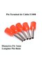 Terminal Pin For Cable E1008 Red, 100Pcs/Set - 2