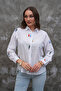 Human Detailed Embroidery Embellished 100% Cotton / Cotton Shirt - 6