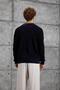 Men's Knitwear 251 Crew Neck Knitwear Navy Blue Oversize Knitwear Fabric - 5