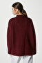 Women's Alvin Soft V-Neck Burgundy Cardigan - 4