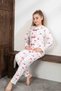 Soft Fabric Girls' Pajama Set Ribbon Detail Mother-Daughter Matching Outfit Can Be Customized - 4