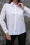 100% Cotton / Cotton Shirt with Colorful Heart Detail Embroidery