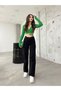 Çnr Miya Women's High Waist Palazzo Jeans New - 4