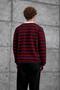 Men's Knitwear Gst Buttoned Polo Collar Red Knitwear Fabric - 3