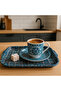 Ethnic Pattern Metal Tray Tea Coffee Tray - Presentation Tray
