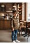 Boy's Soft Textured Plaid Lumberjack Jacket - 3