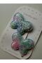 Shiny Glittery Colorful Heart Large Clasp Buckle - 2
