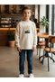 Boy's Cotton Landscape Printed Thin Long Sleeve Sweatshirt - 6
