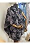 Winter Haze Muslin Shawl - Anthracite Gray - 6