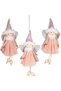 Christmas Ornament, Fairy Figures, Pink, in Box - Pack of 3 - 2