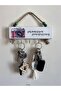 Keychain 3 Hangers Made of Beech Wood