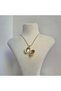 Non-Tarnish Steel Yellow Enamel Pearl Artistic Pop-Up Necklace - 3