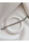 Steel Interlocking Ring Chain Bracelet - Silver Color Steel Bracelet - 6