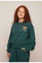 Limi Young Girl Children's 3-Thread Non-Embroidered Cotton Tracksuit Set - 2
