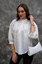 Lace Detailed Embroidered Patterned D Mock Neck Fisto Shirt - 5