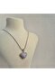 Non-Tarnish Steel Stone Heart Openable Necklace