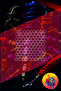 Hexagonal Honeycomb Hollow Pattern 25X25Cm Car-Motorcycle Windshield Sticker Hologram - 3