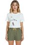 Women's White Relaxed Fit 100% Cotton T-Shirt – Mountaineer & Dog Illustration