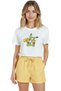 Women's White Relaxed Fit 100% Cotton T-Shirt – Pikachu Character Printed