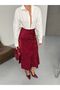 Women's Satin Jacquard Skirt - 3