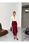 Women's Satin Jacquard Skirt - 2