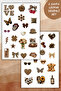2-Piece Brown Collection-Leopard Sticker, Decal, Agenda, Planner, Bullet Journal, Scrapbook