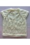 Seamless Hand Knitted Light Yellow 3-9 Months Baby Girl Vest - 2