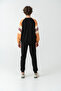 Long Beach Printed Top Sweat Sleeves Paneled Boys Bottom Top Tracksuit Set - 4