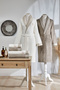 Phlox Beige-Cream Family Set Bathrobe Set