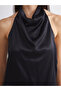 Halter Neck Satin Blouse - 3
